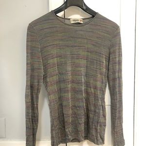 Missoni Sport long-sleeve shimmery top